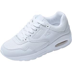 JOMIX Scarpe da Ginnastica Uomo Sneaker Sportive Corsa Running Sneakers Casual Traspirante per Correre Camminare Trail Trekking SU138-13 (Bianco, 43)