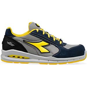 Diadora Run Net Airbox Low S1p Src, Scarpe da ginnastica Uomo, Blue Cosmos Moon Rock Gray, 44 EU