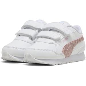 PUMA Sneakers ST Runner v4 Glitter per Bambini 23, White Copper Rose Mauve Metallic Pink