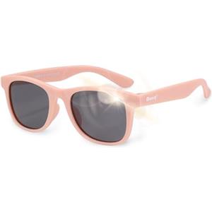 Maesy Occhiali da Sole per Bambina, 3-6 Anni, Protezione Polarizzata UV400, Montatura Flessibile e Pieghevole, Occhiali da Sole Sicuri e Comodi per Bambino, Rosa Chiaro, Lino