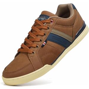 AX BOXING Sneaker Uomo Scarpe da Ginnastica Comode Sneakers Basse Lacci Scarpe Sportive Tennis Taglia 41-46 EU(Marrone_1006, 43 EU)