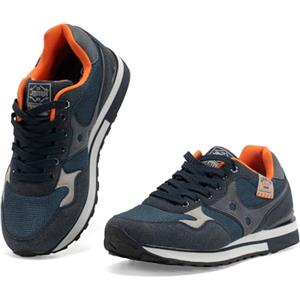 JOMIX Scarpe da Ginnastica Uomo Casual Running Sneakers retrò Leggero Sportive Comode Moda Antiscivolo Camminata Tennis Fitness (MOS250551, Navy, 41 EU)