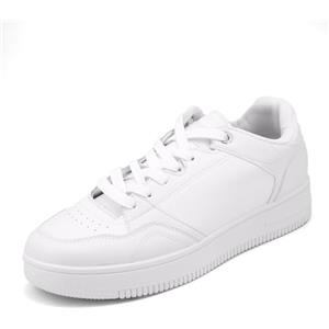 JOMIX Scarpe Uomo Basse Sneakers Uomo Casual con Stile Basket Suola Antiscivolo Design Minimal Leggere e Comode per Passeggiate Uso Quotidiano MBO255297 Bianco 42