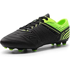 DREAM PAIRS Scarpe da Calcio Uomo Sportivo Stivali da Allenamento per Uomo Scarpe da Calcio Indoor Sport per Uomo,Size 41,Nero/Verde Neon,160859-M-E