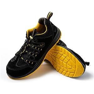 JOMIX Scarpe Antinfortunistiche Estive Uomo Donna S1 SRC Antiscivolo Lavoro Cantiere Magazzino GU8072 (Nero, 41)