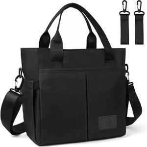 Aolso Borsa Fasciatoio per Neonato, Grande Capacità Impermeabile Borsa Fasciatoio per Neonato, Borsa per Pannolini da Viaggio da Ganci per Passeggino, per Bambine e Ragazzi(nero)