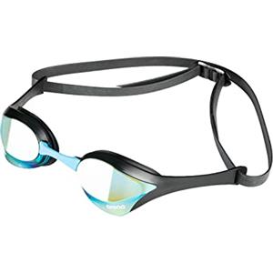 arena Cobra Ultra Swipe Mirror Occhialini Nuoto da Gara Unisex Adulto, Occhialini Piscina con Lenti a Specchio Curve, Anti-Appannamento, Protezione UV, 5 Ponti Nasali Intercambiabili