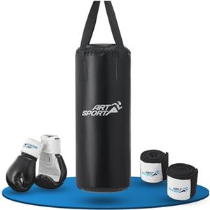 ArtSport sacco da boxe per bambini - sacco da boxe da 8 kg sospeso, inclusi guantoni da boxe, fasce e supporto da soffitto - set sportivo ideale per il pugilato dai 6 anni