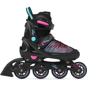 RAVEN Pattini in linea Inline Skates per bambini, adulti, ragazze e donne regolabili (Allure, 31-35 (20,5cm-23cm))