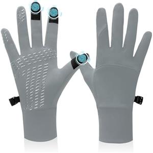 BLUEVER Guanti da Corsa, Guanti Invernali Antivento Touchscreen Guanti Sportivi Caldi Antiscivolo Idrorepellenti per Uomo Donna, Idea per Corsa, Ciclismo, Arrampicata, Escursionismo
