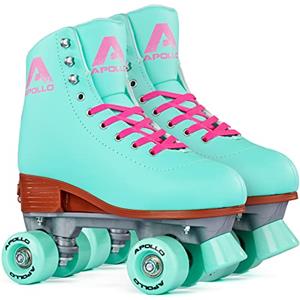 Apollo Monopattino da discoteca, classico, pattini a rotelle per bambini e adulti, con dimensioni regolabili, 3 misure, regolabili da 31 a 42, pattini a rotelle da donna dal design elegante