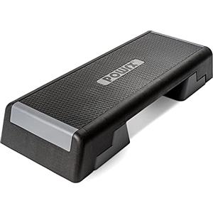 POWRX Step Fitness Professionale da Aerobica (89x34 cm) - Stepper Fitness Casa - Stepbench Step Regolabile in Altezza e Superficie Antiscivolo - Step Fitness Casa o Palestra