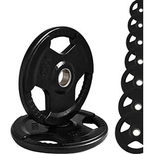 G5 HT SPORT Dischi Ghisa Gommati Olimpionici Foro Ø50 mm per Palestra E Home Gym da 1.25 A 25 kg per Manubri E Bilancieri (1 X 20 kg)