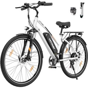 HITWAY 28" Bicicletta Elettrica, City E-bike Unisex Adulto, Bici Elettrica con Batteria Rimovibile 36V 12Ah, Motore 250W, Cambio a 7 Velocità, Bici Elettrica con Pedalata Assistita 35-90 km