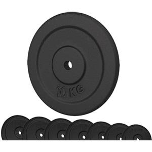 G5 HT SPORT Dischi in Ghisa per Palestra【Ø Foro 25 mm】 Venduti Singolarmente o in Coppia [da 0.5 a 20 kg] Compatibili con Bilancieri e Manubri | Resistenza e Durabilità per Home Gym (1 X 10 kg)