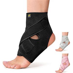 Bracoo FS10 Cavigliera per Distorsione Uomo Donna, Ideale per Dolore Cronico Caviglia Destra Sinistra, Supporto Regolabile con Tallone Aperto e Neoprene Traspirante