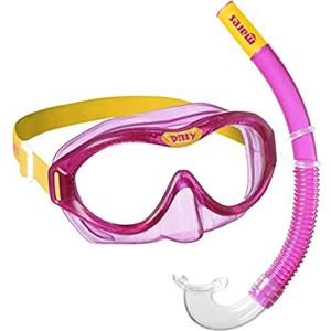 Mares Aquazone Combo Dilly, Combo Composto da Maschera e Boccaglio Bambino - Unisex, Rosa/Giallo, 4-7 Anni