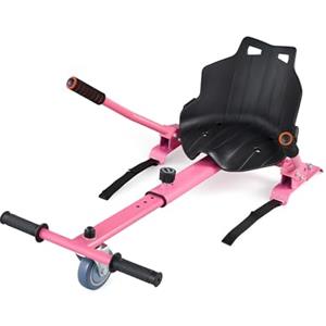 CO-Z Go-Kart Hovercart Regolabile per Hover Balance Board da 16.5 cm 20.3 cm 24.5 cm, Gyro Kart Monopattino Elettrico Accessori di Scooter a Bilanciamento Automatico (Rosa)