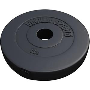 GORILLA SPORTS® Dischi Pesi - Singolo o Set, 1,25/2,5/5 / 10/15 / 20 / 30kg, per Manubri e Bilancieri, Foro 50mm, Nero - Olimpici, Sollevamento, Piastre, Sport, Allenamento