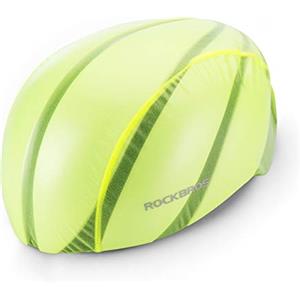ROCKBROS Copricasco da Bici Impermeabile Copri Caschi Idrorepellente da Bicicletta MTB Ciclismo Copertura Anti-Pioggia Idrorepellente Riflettenti Antivento Helmet Cover
