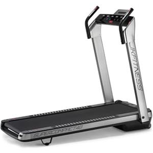JK FITNESS Tapis Roulant Elettrico Pieghevole SUPERCOMPACT48 | Motore 2.0 hp DC | Velocità 1-16 km/h | Inclinazione 12 Livelli | Touchpad Alta Definizione | Salvaspazio e Preassemblato (ARGENTO)