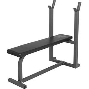 GYRONETICS® Panca Pesi - con Portabilanciere, Carico Max 220 kg, 101 x 50 x 93,5 cm, Multifunzione - Panca Piana, Piatta, Supporto Bilanciere, per Sollevamento, Palestra, Fitness, Allenamento, Casa