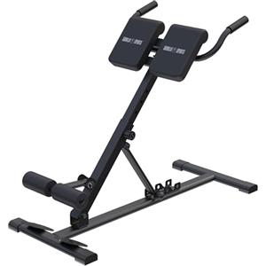 GORILLA SPORTS® Panca Romana - 107x60x86 cm, Pieghevole, Altezza Regolabile, Acciaio, Multifunzione: Dips, Sit Up, Lombari - Macchinari Palestra, Allenamento Schiena, Attrezzi Hyperextension