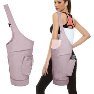 sportsnew Borsa per Tappetino Yoga Donna con Fondo Indipendente Cerniera Scomparto Umido e Spallacci Regolabili