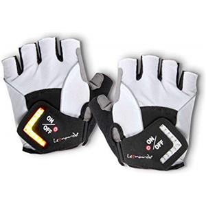 Leonardo Guanti Bici per bicicletta, Guanti Direzionali Ciclista con Freccia Led Lampeggiante, Guanti per svolta per ciclisti