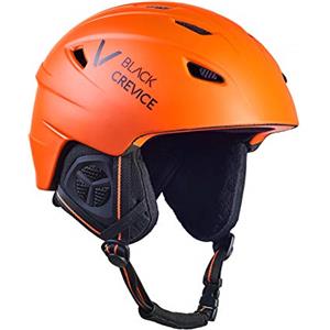 BLACK CREVICE casco de esquí Streif I Casco de esquí a prueba de golpes con diseño deportivo en Casco unisex I Casco de snowboard I Ventilación activa I (XL, Arancione/Opaco Nero)
