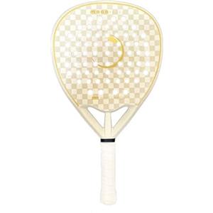 Moonpadel Racchetta da Padel M1 Pro, Carbonio White 12K, Manico Lungo 13 cm, Bilanciamento Alto