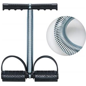 Covvy Elastica Si Tira La Corda Primavera La Tensione Piede Pedcovvy Elastica Si Tira La Corda in Pedale Addome Gamba Exerciser Pancia con Attrezzature Culturismo Espansore di idoneità Lo Yoga（Nero）