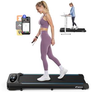 MERACH Tapis Roulant Elettrico, 3 in 1 Walking Pad, 1-6 km/h Tapis Roulant Salvaspazio, 2.75HP Treadmill con App e Telecomando, Compatto per Casa e Ufficio, Nessuna Installazione
