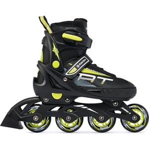 RAVEN Pattini in linea profession RAVEN dimensione regolabile uomo donna bambino nero/lime, 38-42(25cm-27,5cm)