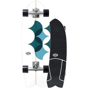 Carver Triton 29" Astral CX Wide Raw Complete Surfskate Nero/Bianco/Blu 7 Strati Acero