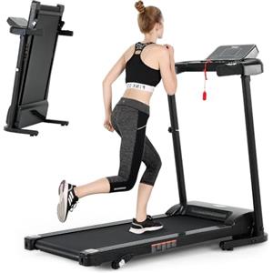 Novonova Tapis Roulant Pieghevole da Casa, Tapirulan Elettrico Salvaspazio 14KM/H con Schermo LED 12 Programmi di Allenamento, NV-T3801