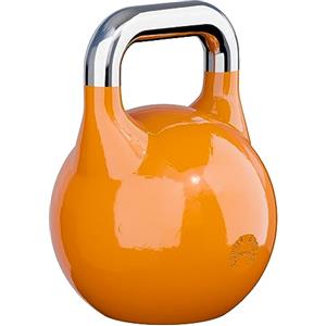 Gorilla Sports® Kettlebell - da Competizione, Peso a Scelta 8-36 kg, Singolo o Set, con Maniglia, Antiscivolo, Acciaio, in 8 Colori - Pesi, Manubrio a Palla, Peso per Palestra, Fitness, Allenamento