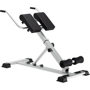 sogesfurniture Hyperextension per addominali e schiena, regolabile in 7 posizioni in altezza, pieghevole, panca romana, attrezzo per l'allenamento multifunzionale, per casa, fitness, fino a 100 kg