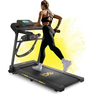 IDS Tapis Roulant Elettrico G20 DUAL, 2 in 1 Con Fascia Glutei Rassodante, Tonifica & Rassoda, Pieghevole, Tapis Roulant Salvaspazio, ASSISTENZA e GARANZIA ITALIA