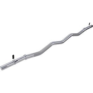 GORILLA SPORTS® Bilanciere Curvo EZ - 120cm, Ø30mm, Acciaio Cromato, Collari a Molla, Antiscivolo, Max 180kg - Barra Curl per Bicipiti, Tricipiti, Allenamento, Sollevamento Pesi, Palestra, Fitness