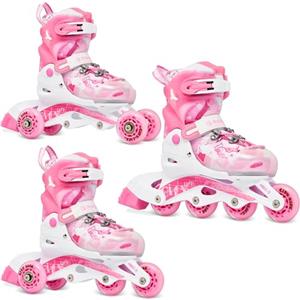 Raven, Princess, rollerskates 2 in 1 o 3 in 1 da bambini, pattini in linea, "triskates", 34-37 (22cm-24cm)