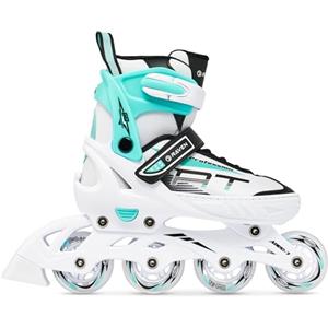 RAVEN Profession Pattini in linea Inline Skates per bambini e adulti OPZIONALE 2in1 con Pattini da ghiaccio regolabili (White/Mint senza pattini, 38-42 (25cm-27,5cm))