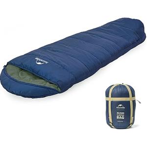 Naturehike MJ300 Sacco a Pelo Invernale Impermeabile Traspirante 4 Stagioni Leggero Compatto Con Cappuccio Cerniera Bidirezionale Ideale per Campeggio Escursioni Viaggi (blu)