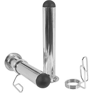 Gorilla Sports® Adattatore Bilanciere - Olimpico, 50 mm, per Asta da 30 mm, con 2 Chiusure a Molla, Cromati - Manicotto Adattatore per Barra, Sollevamento, Allenamento, Palestra, Fitness