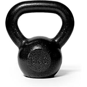 YM Kettlebell 8 kg, Verniciatura Sabbiatura ad Effetto, per Allenamento Esercizi Fitness addestramento, Potenziamento Muscolare