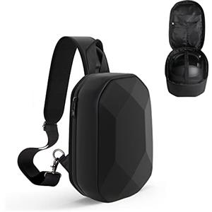 JSVER Custodia rigida per Quest 3s/3/2, custodia da viaggio per Meta Quest 3/per Quest 3s/per Quest 2, custodia per il trasporto compatibile con Elite Strap VR Headset Gamepad Controller Accessori