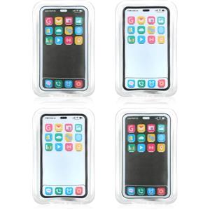 COM-FOUR® 4x Scaldino tascabile riutilizzabile - Scaldamani nel design di cellulare - scalda mani per giornate fredde e in viaggio