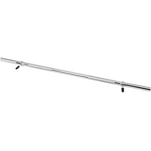 GORILLA SPORTS® Bilanciere - Lunghezza 120 cm, Diametro 30 mm, Dritta, con 2 Chiusura a Vite, Carico Massimo 180 kg, Dritto, Cromato - Barra Bilanciere, Sollevamento Pesi, Sbarra, Fitness