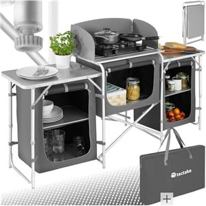 TecTake 800585 - Cucina da campeggioAlluminio, Facile Montaggio, Minimo Peso - Modelli Differenti (Tipo 1 | No.402919)