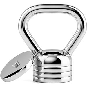 Northdeer Kettlebell regolabile 10 kg - manubrio in acciaio 5 kg 6,25 kg 7,5 kg 8,75 kg 10 kg regolabile - pesi per allenamento di forza fitness a casa